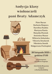 Audycja klas wiolonczeli