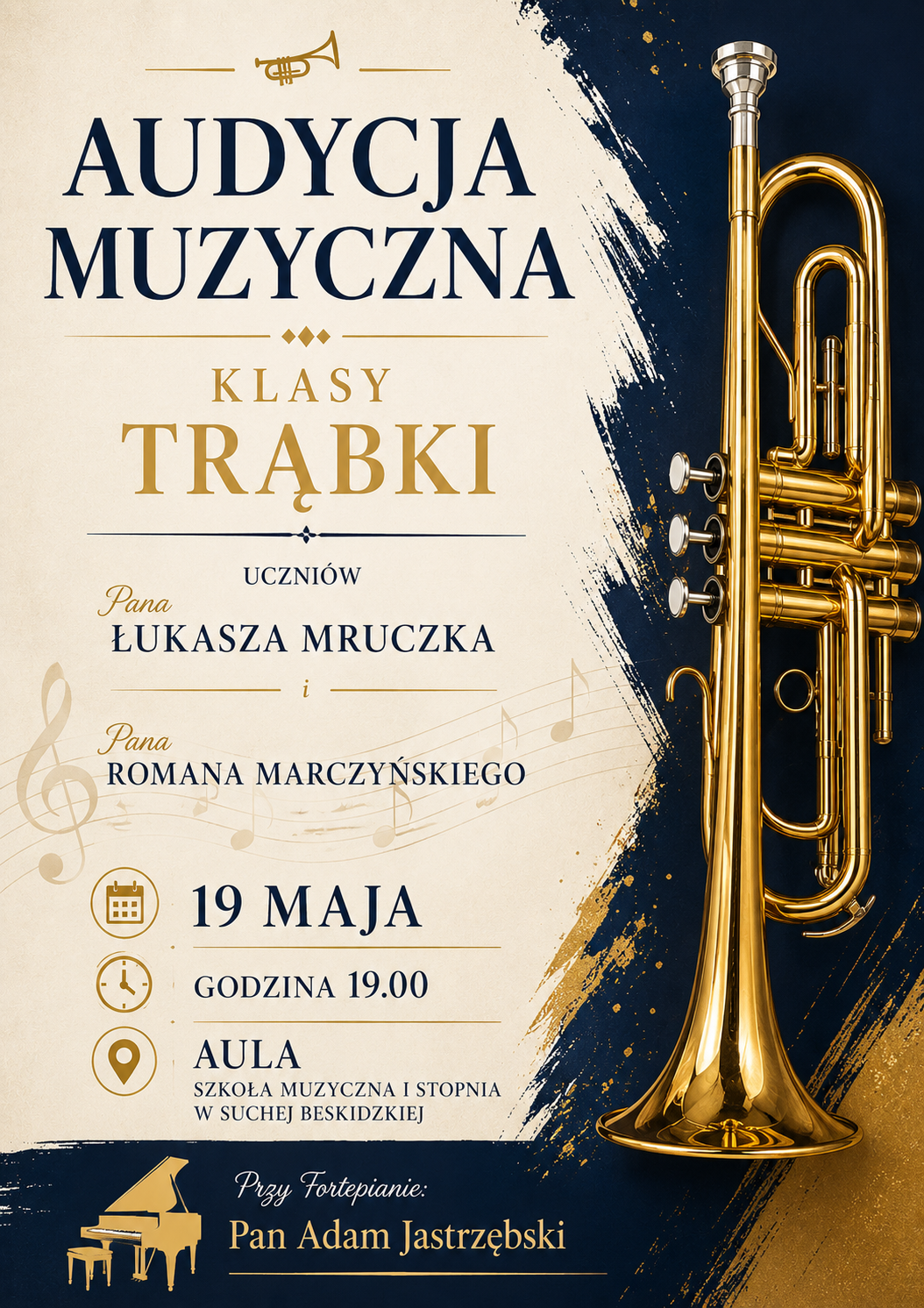 Audycja klasy trąbki p. Łukasza Mruczka